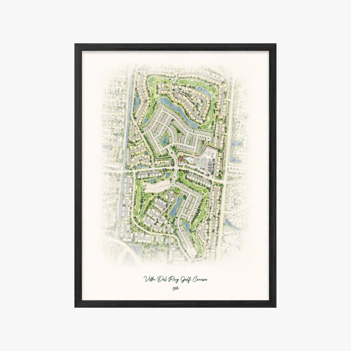 Villa Del Ray Golf Course black frame
