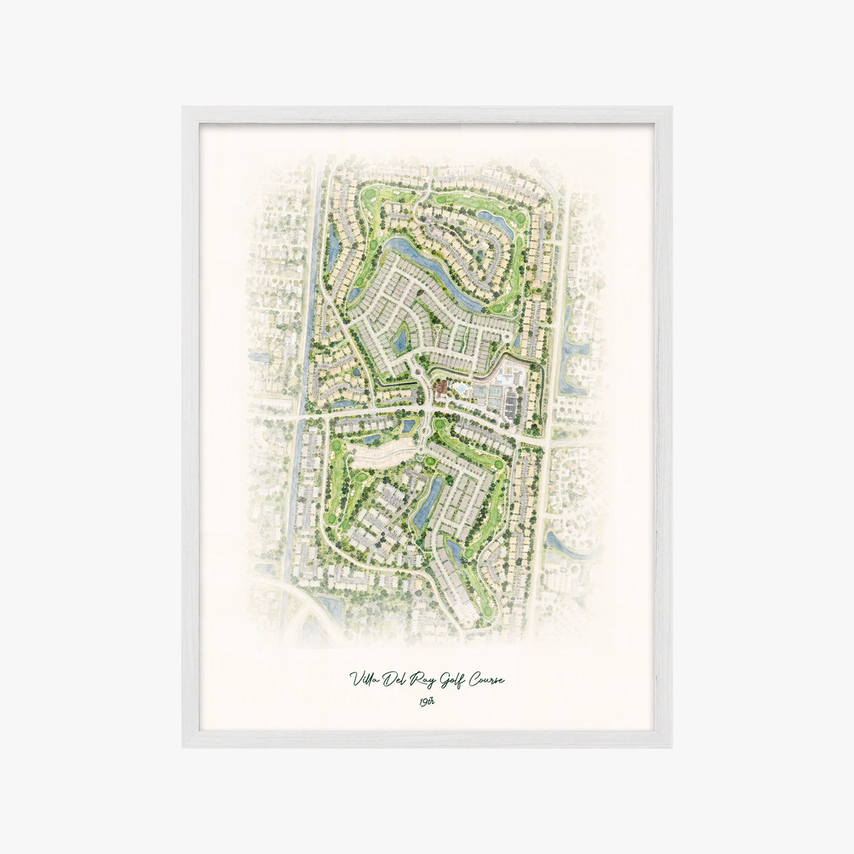 Villa Del Ray Golf Course white frame