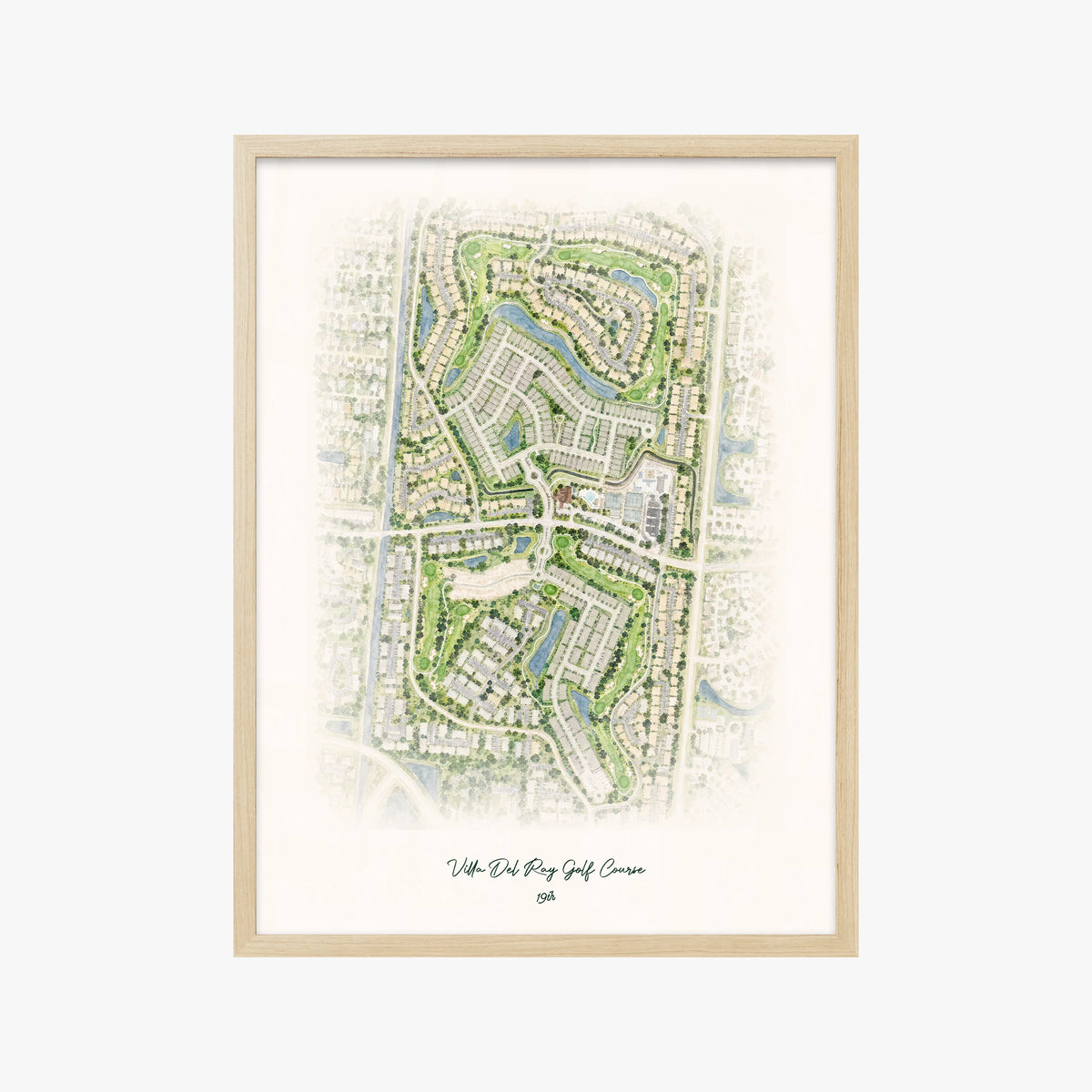 Villa Del Ray Golf Course wood frame