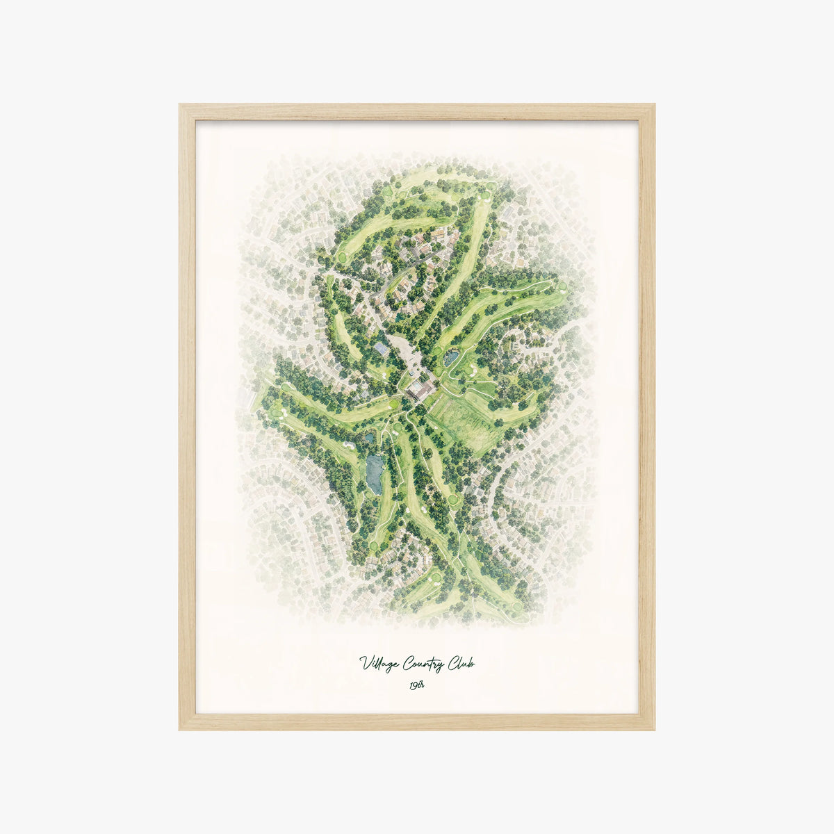 Village Country Club wood frame
