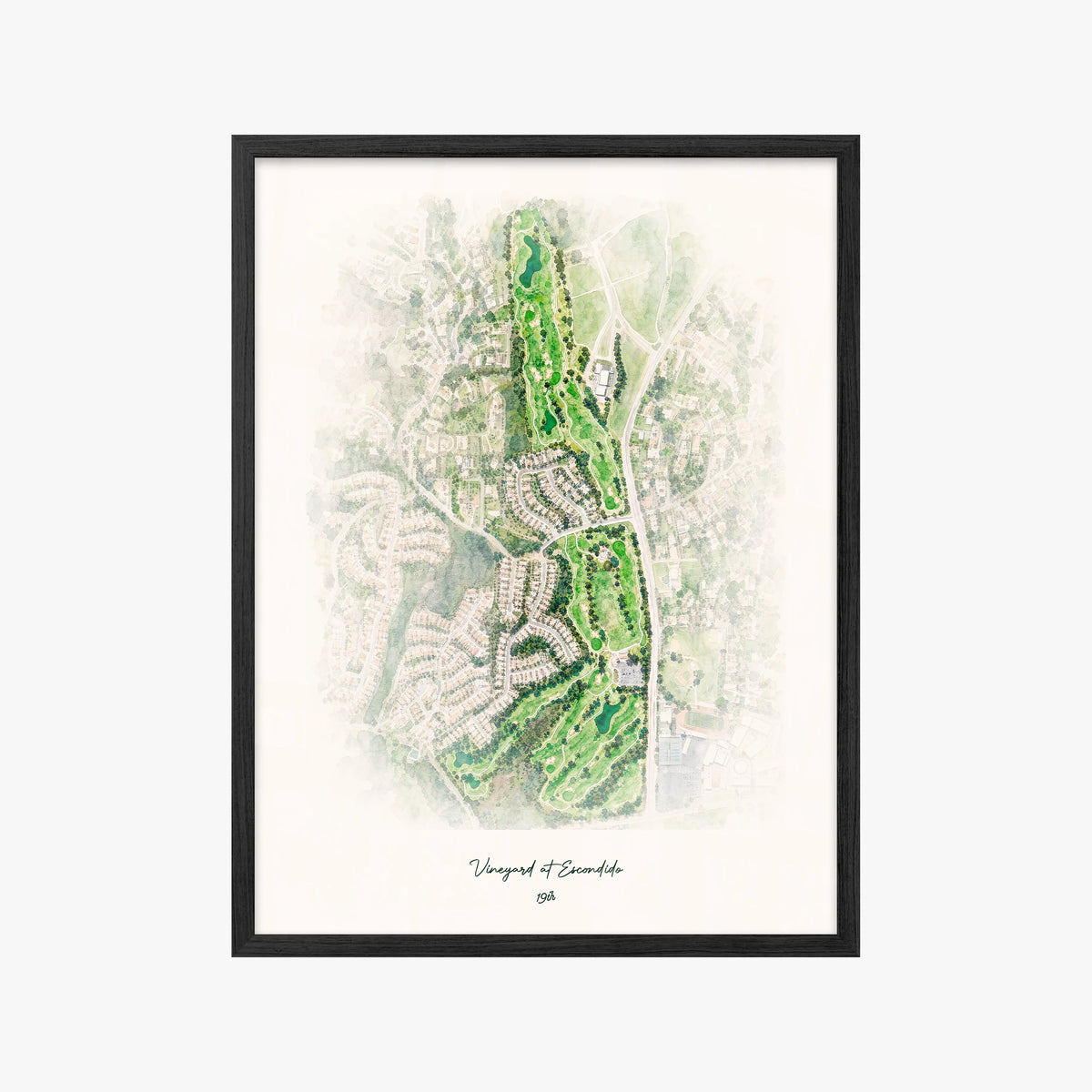 Vineyard at Escondido black frame