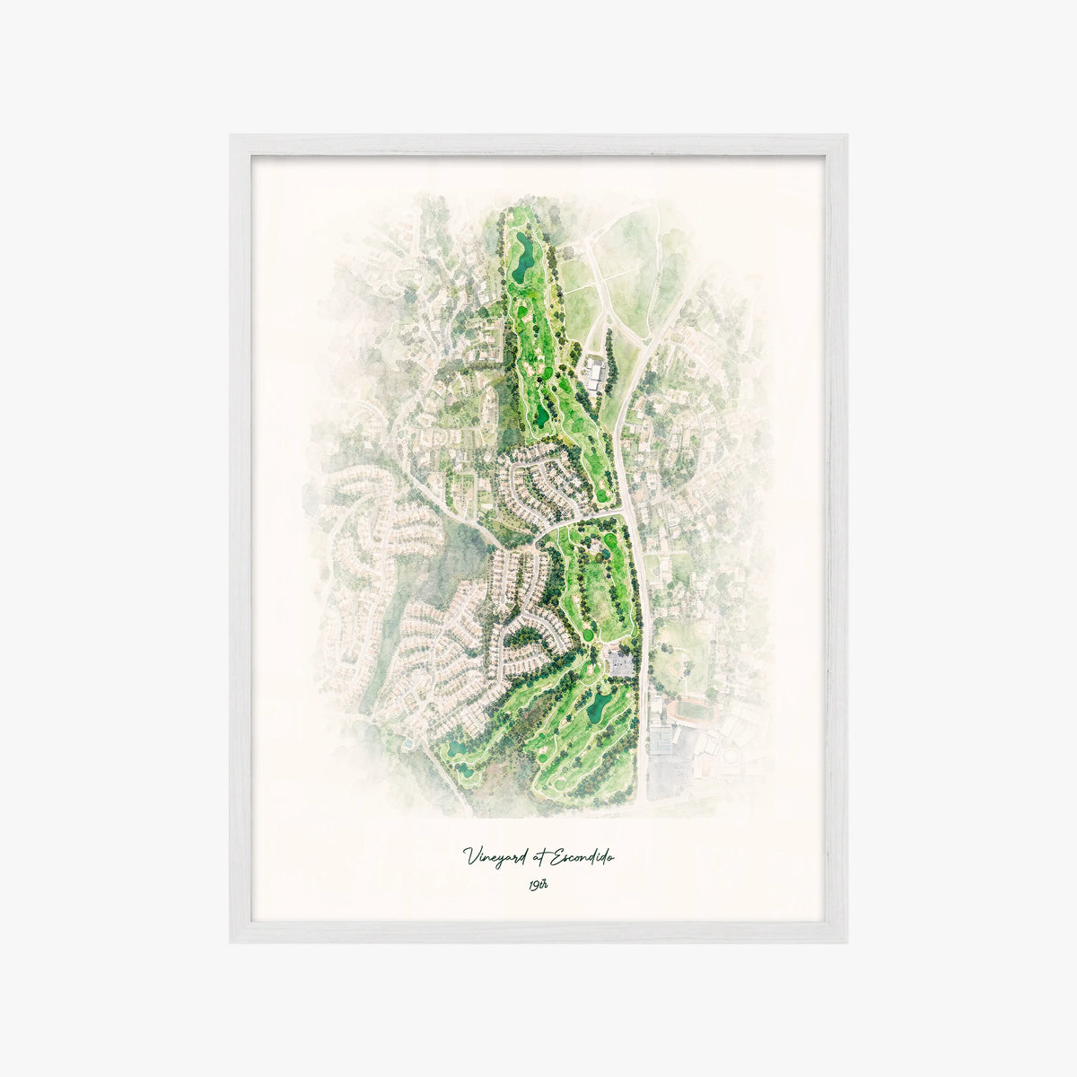 Vineyard at Escondido white frame