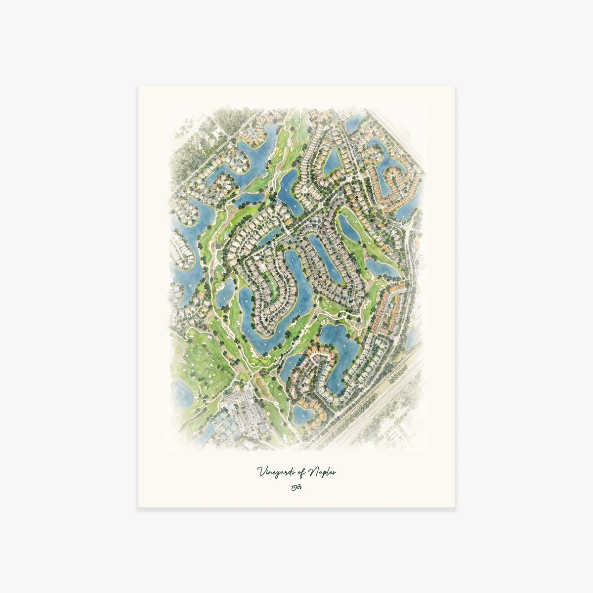 Vineyards of Naples printed artwork