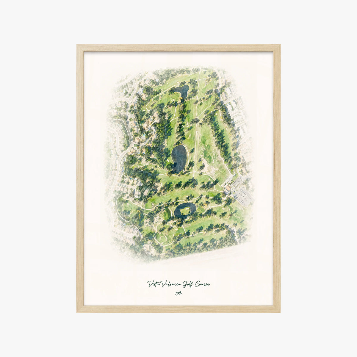 Vista Valencia Golf Course wood frame