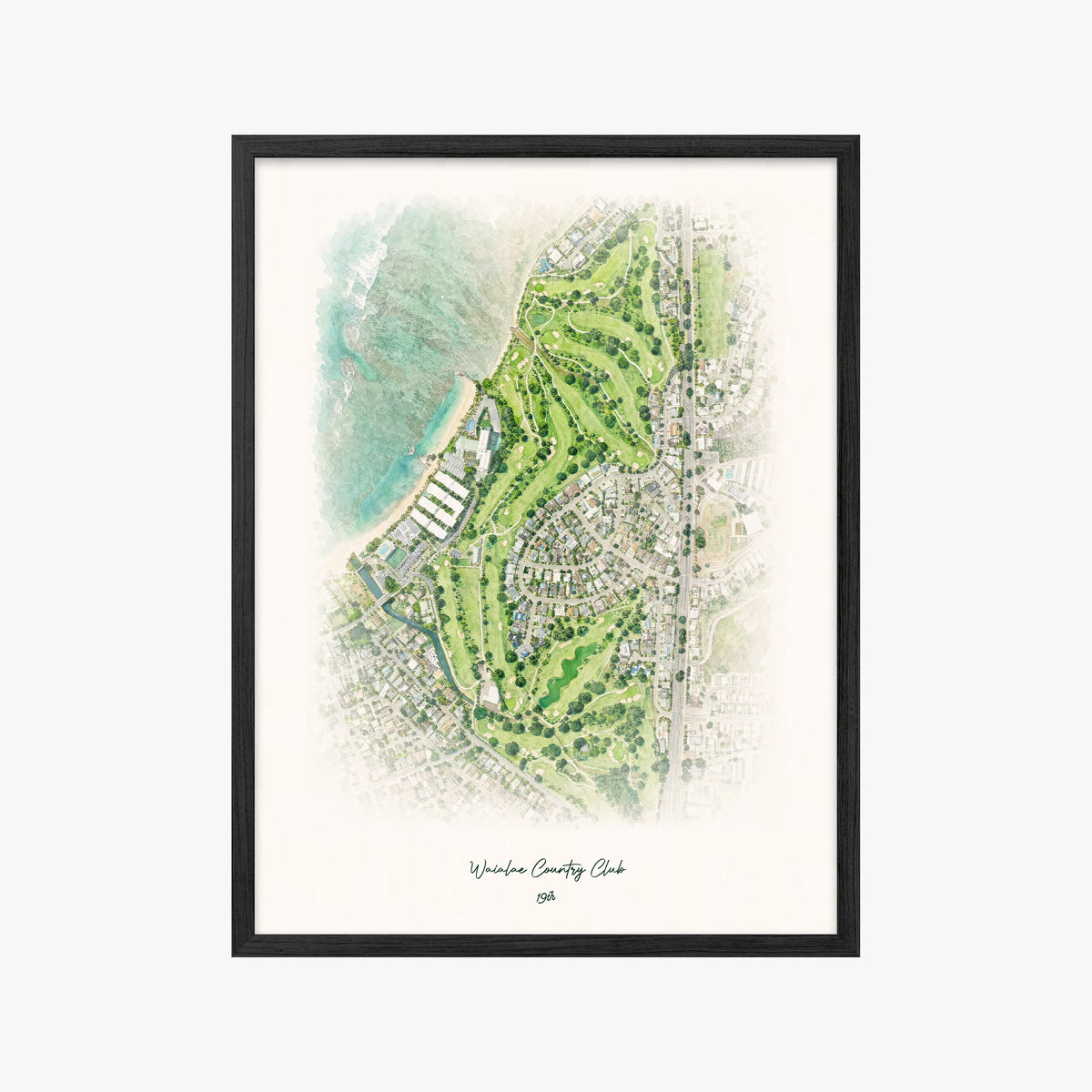 Waialae Country Club black frame