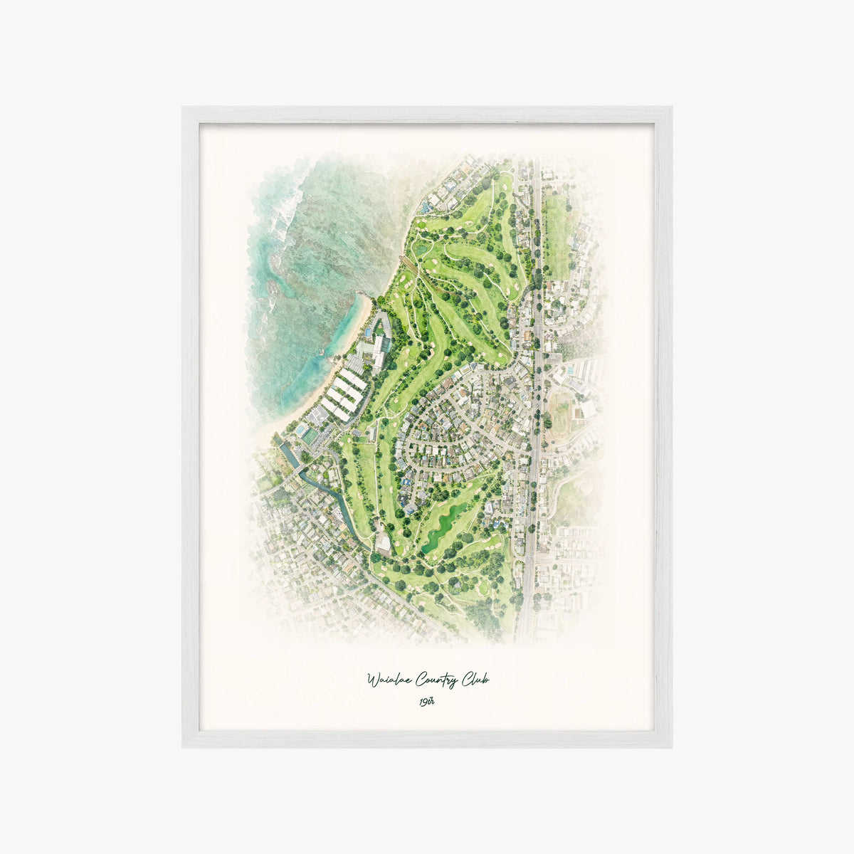 Waialae Country Club white frame