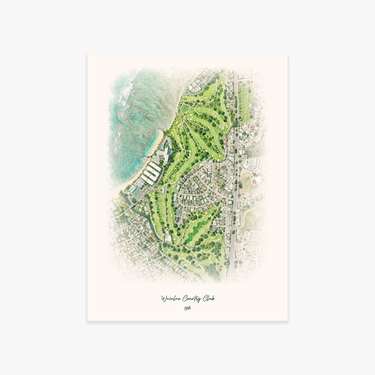 Waialae Country Club printed artwork