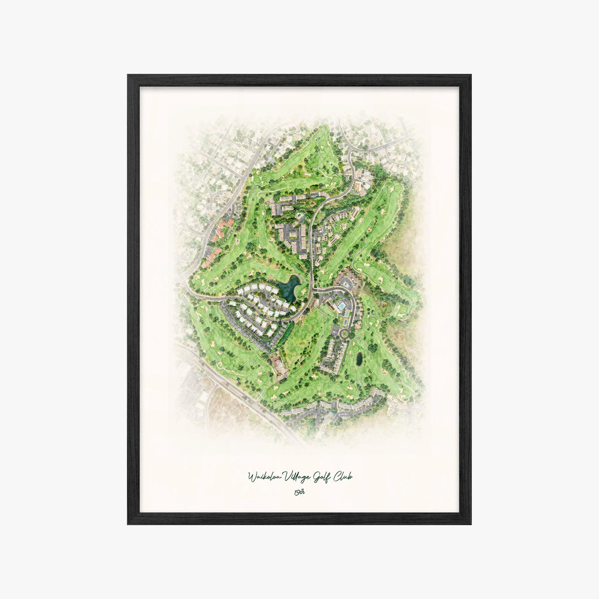 Waikoloa Village Golf Club black frame