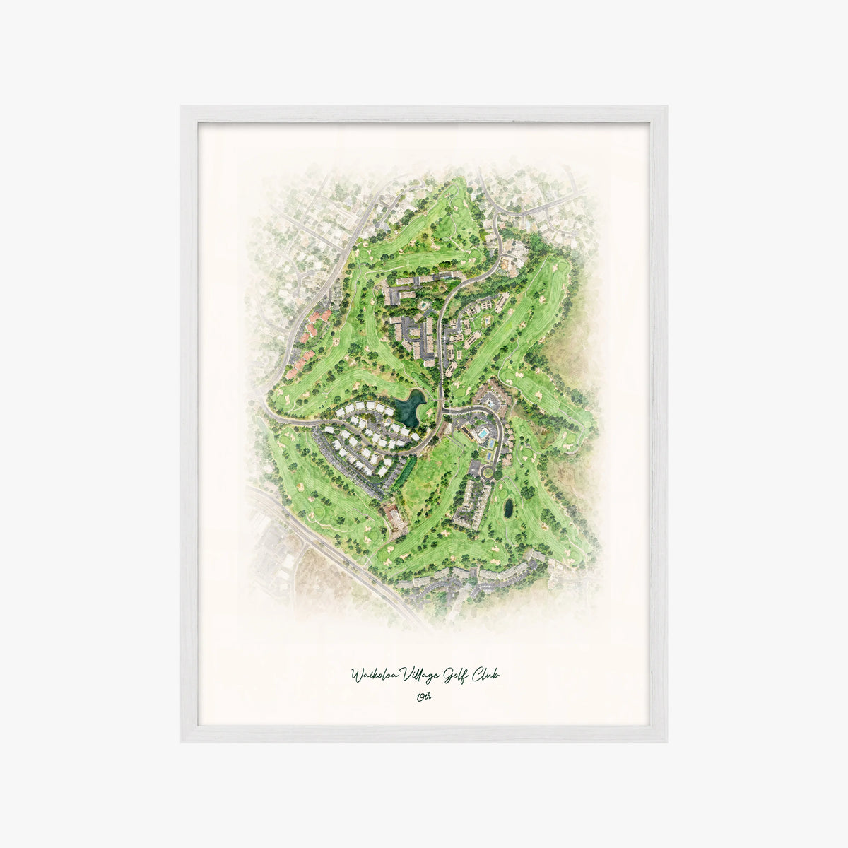 Waikoloa Village Golf Club white frame