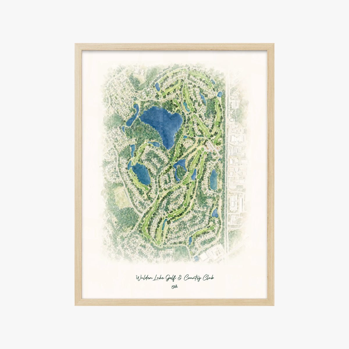 Walden Lake Golf & Country Club wood frame