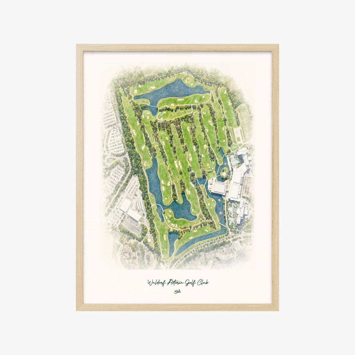 Waldorf Astoria Golf Club wood frame