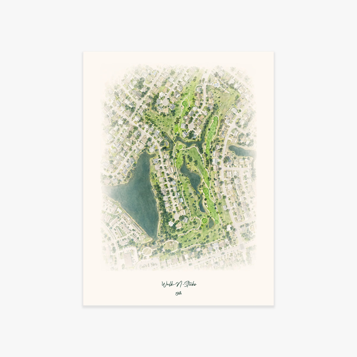 Walk-N-Sticks printed artwork