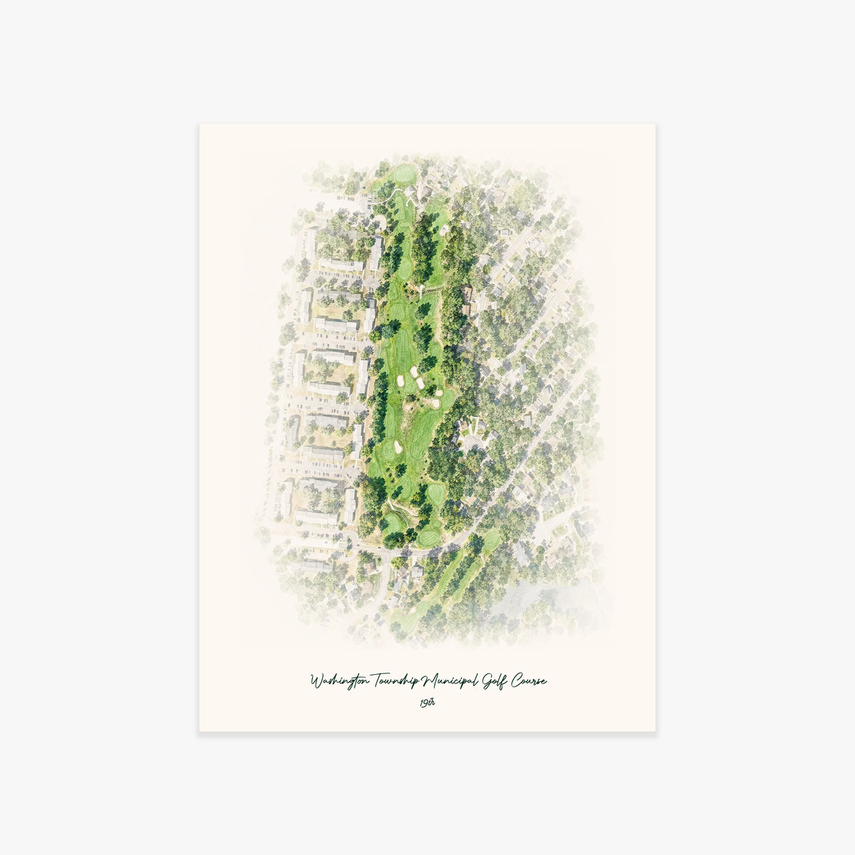 Washington Township Municipal Golf Course printed artwork