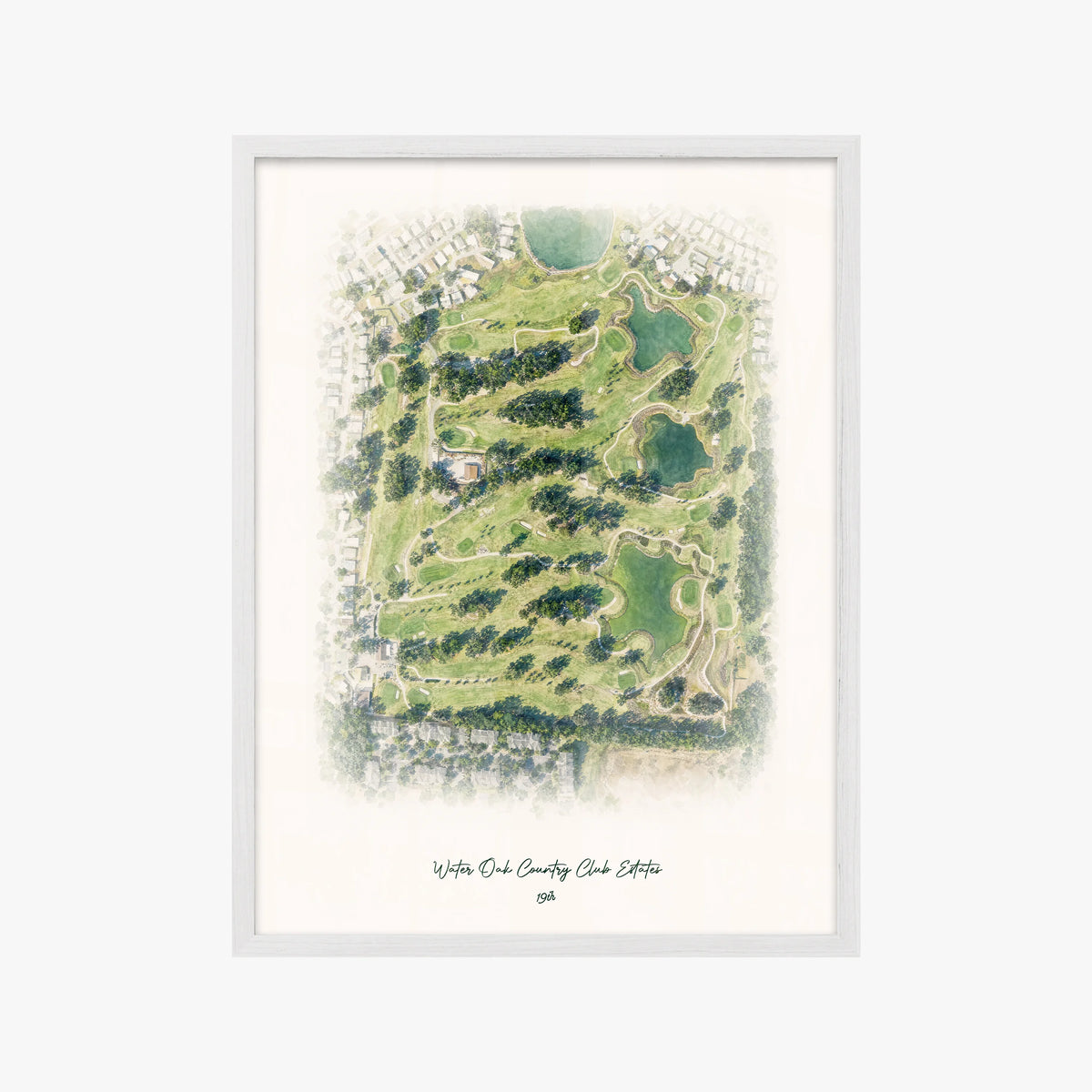 Water Oak Country Club Estates white frame