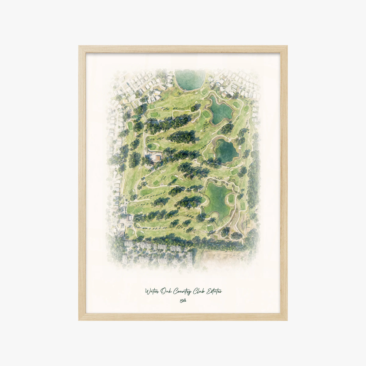 Water Oak Country Club Estates wood frame