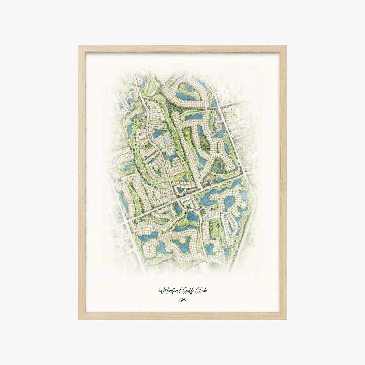 Waterford Golf Club wood frame