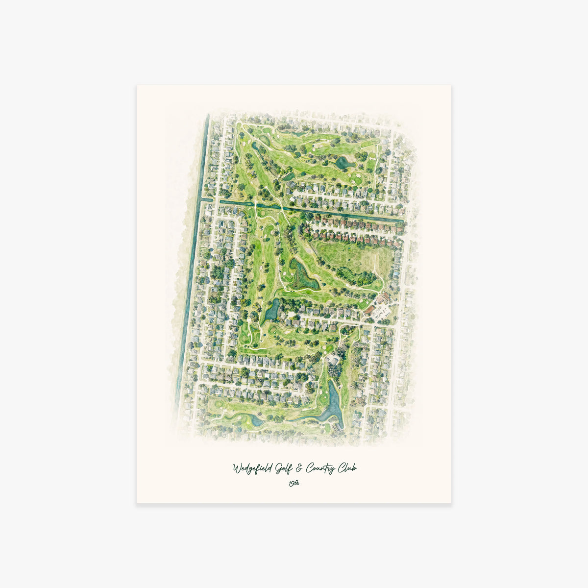 Wedgefield Golf & Country Club printed artwork
