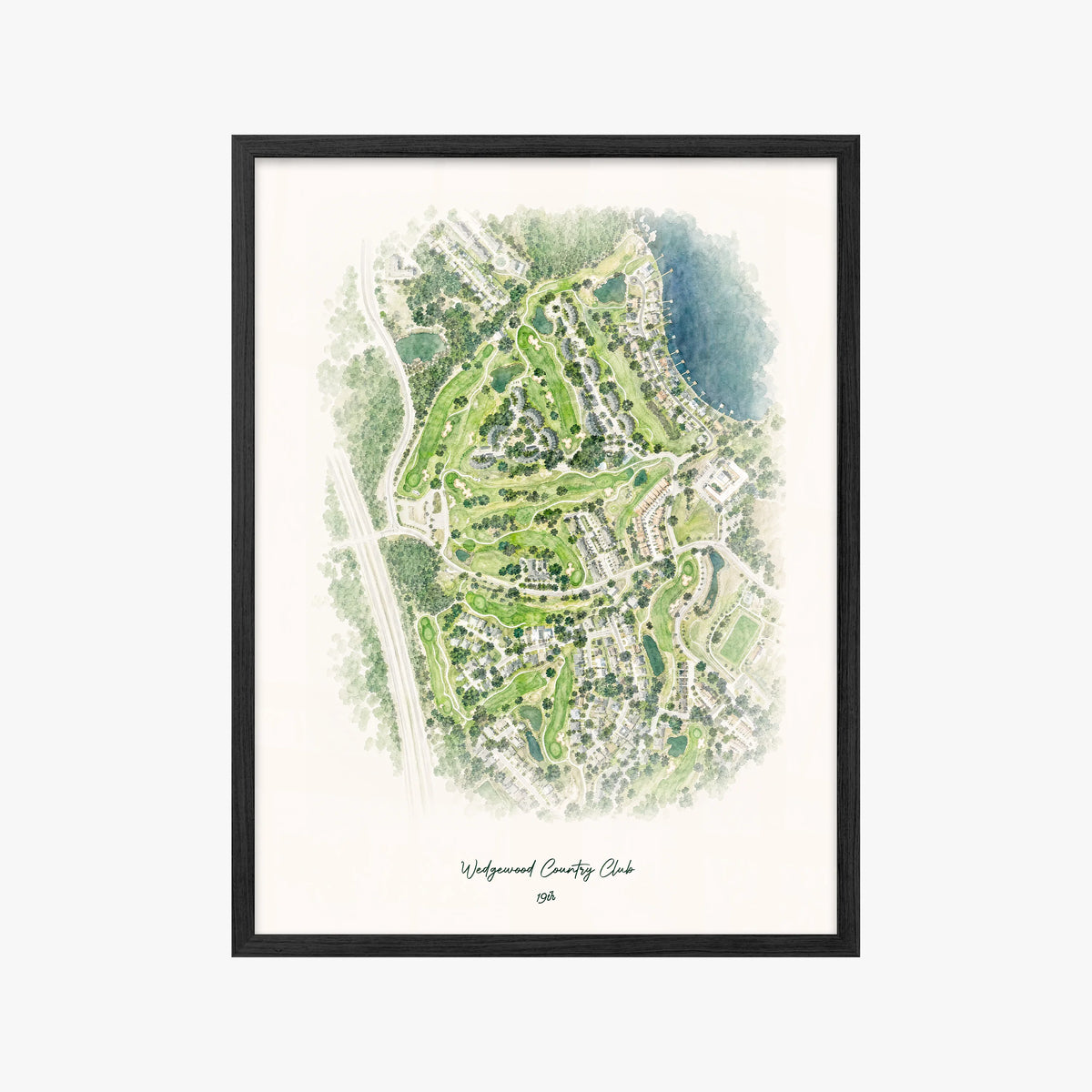 Wedgewood Country Club black frame