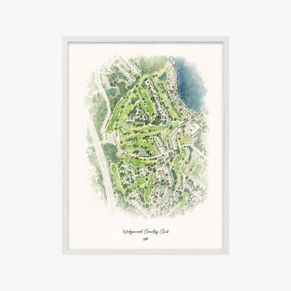 Wedgewood Country Club white frame
