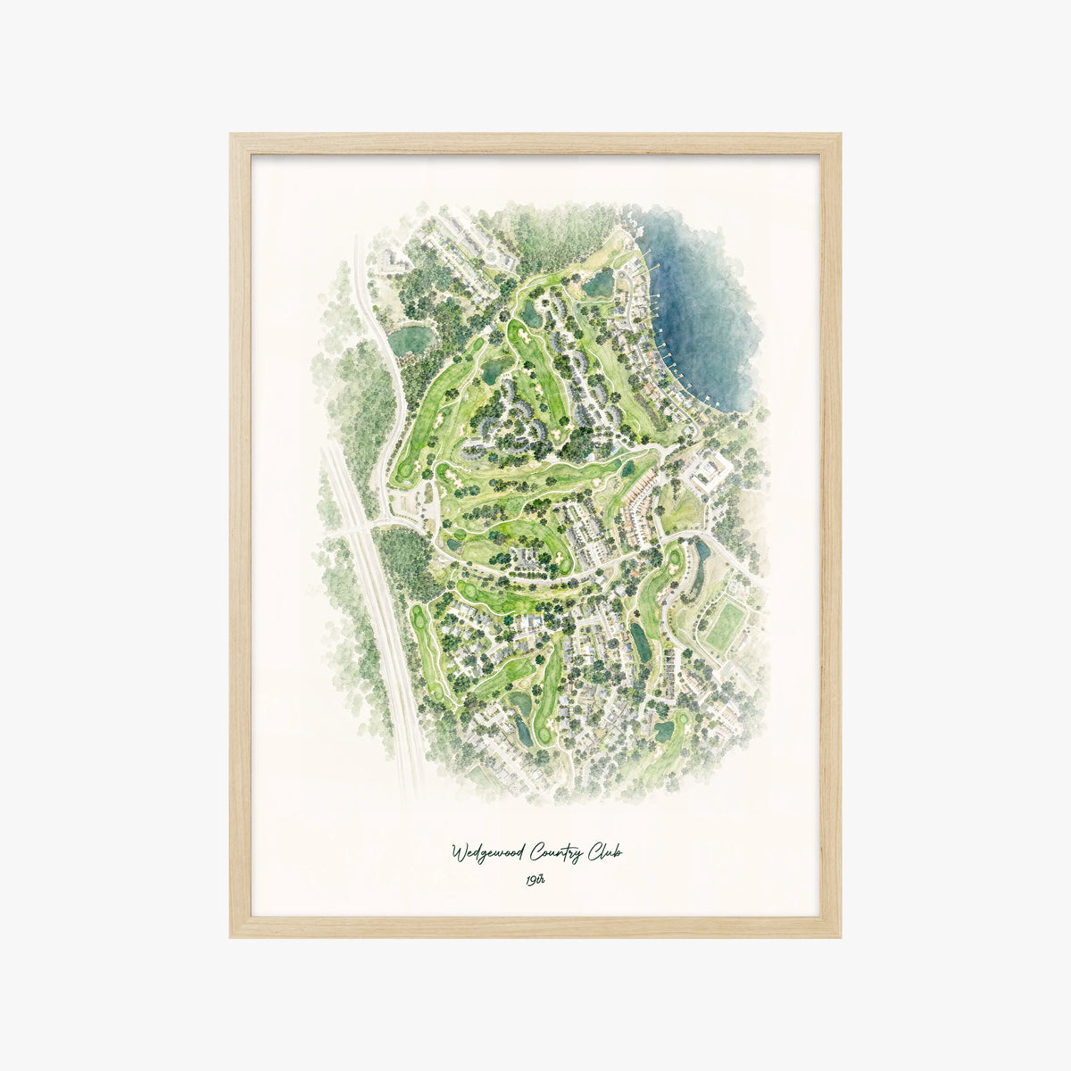 Wedgewood Country Club wood frame