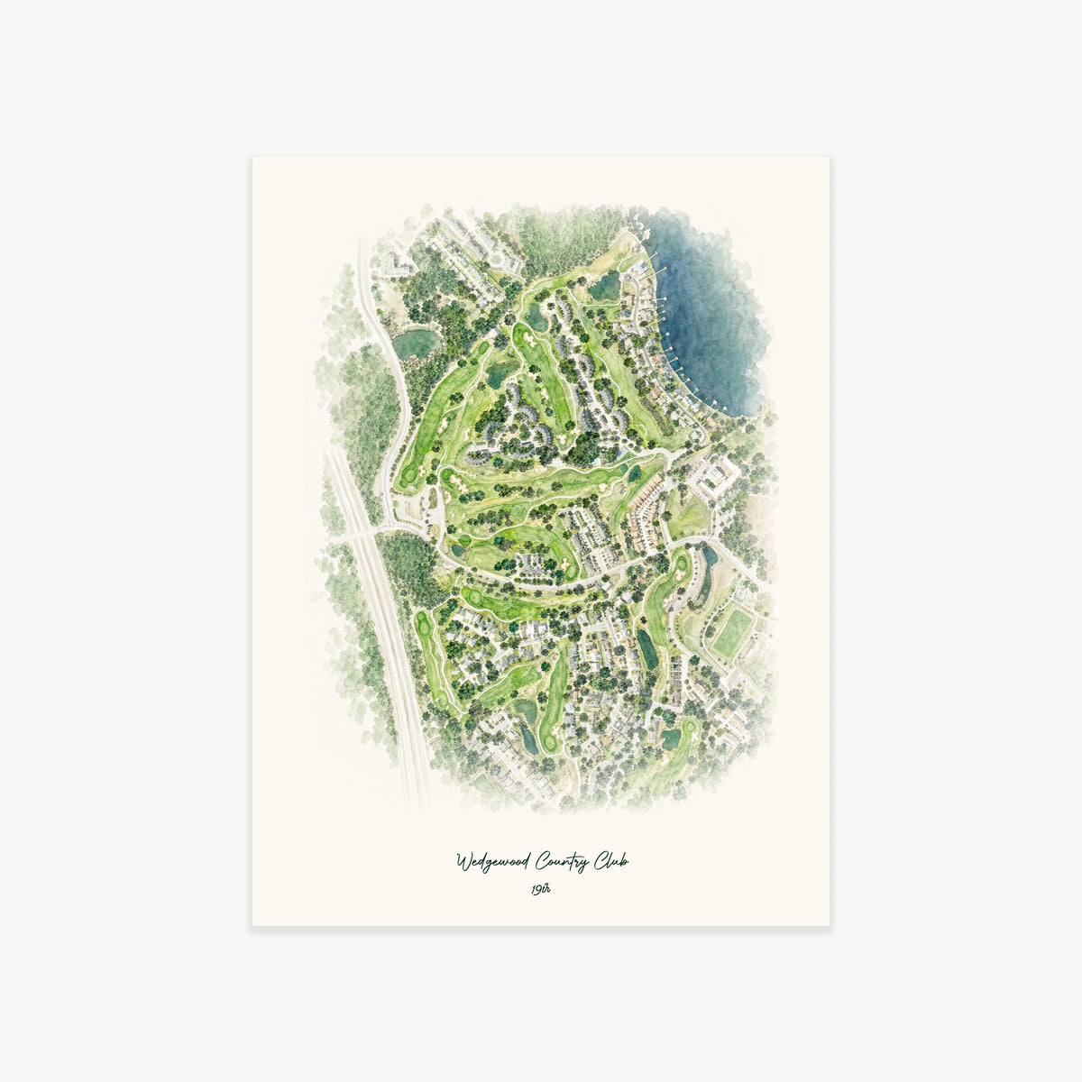 Wedgewood Country Club printed artwork