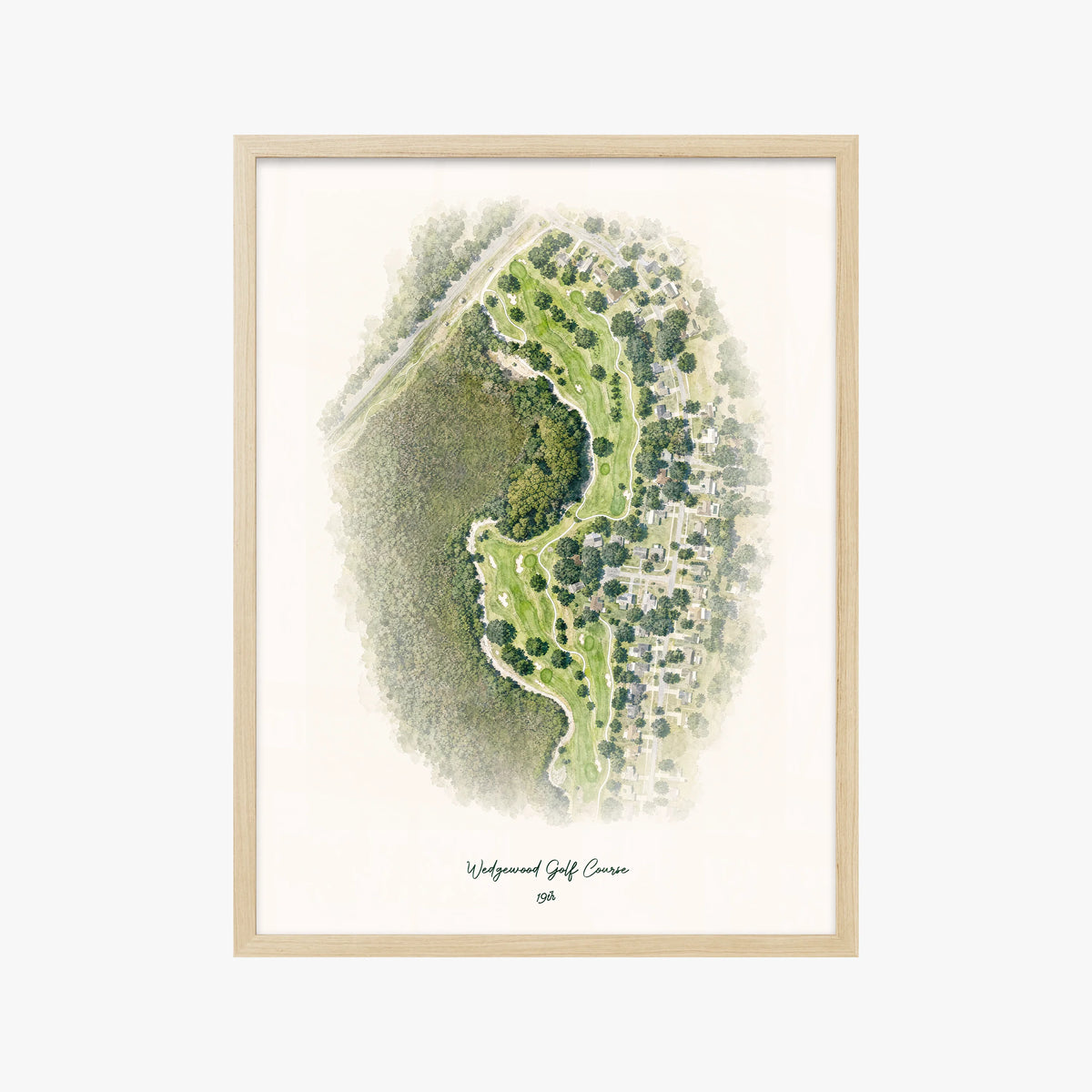 Wedgewood Golf Course wood frame