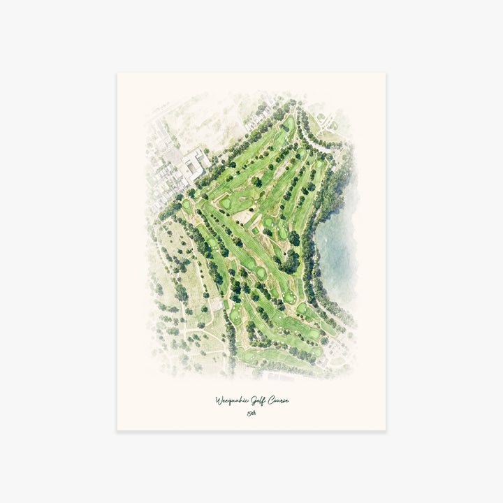 Weequahic Golf Course printed artwork