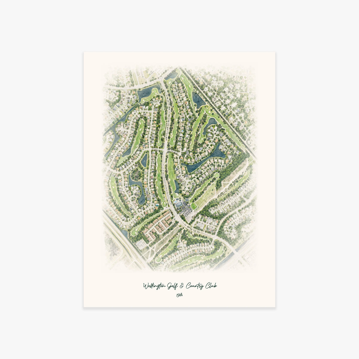Wellington Golf & Country Club printed artwork