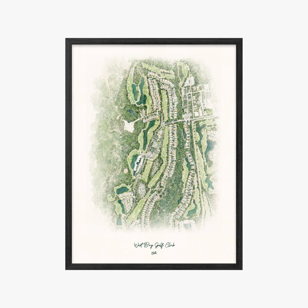 West Bay Golf Club black frame