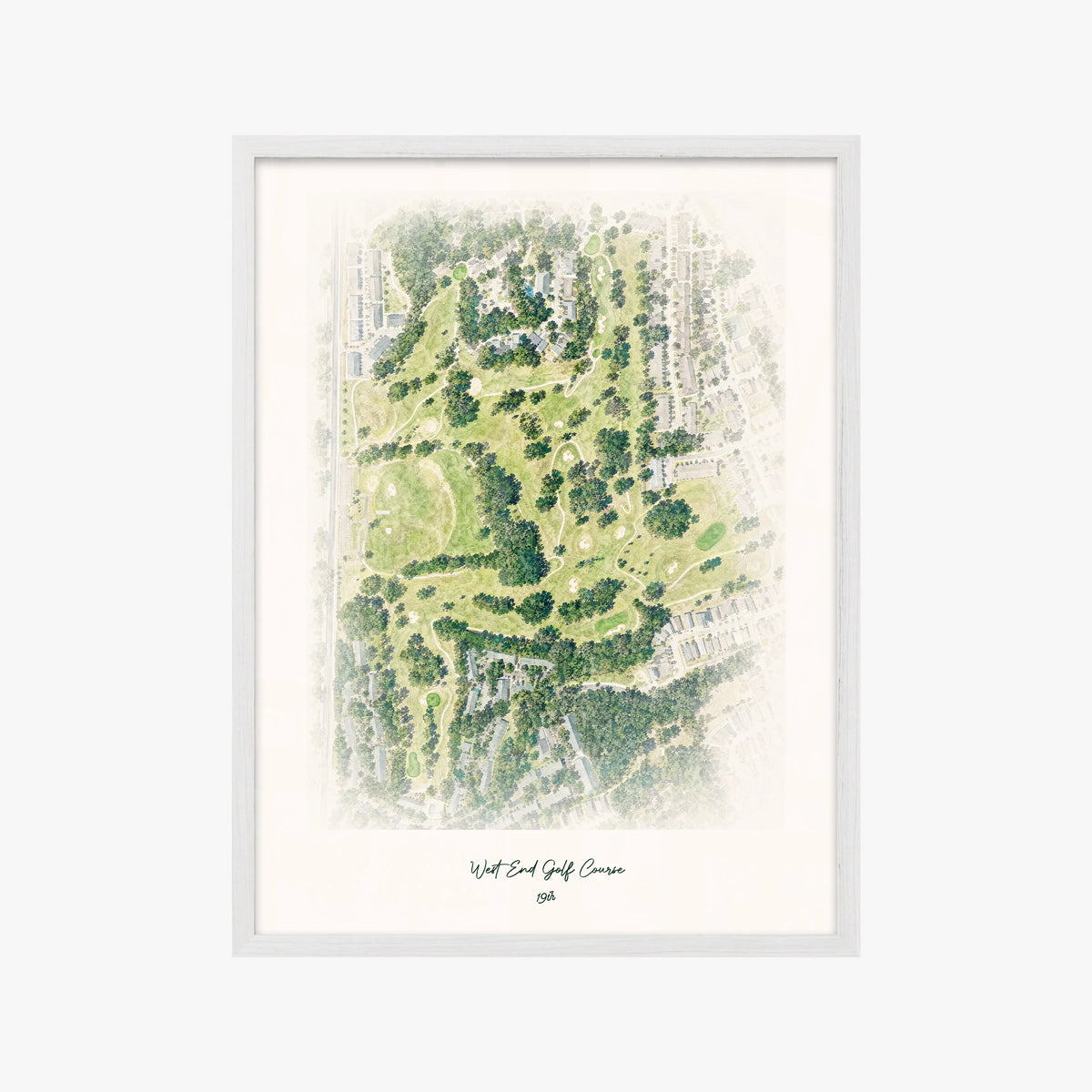 West End Golf Course white frame