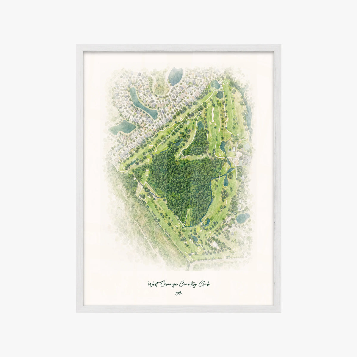 West Orange Country Club white frame