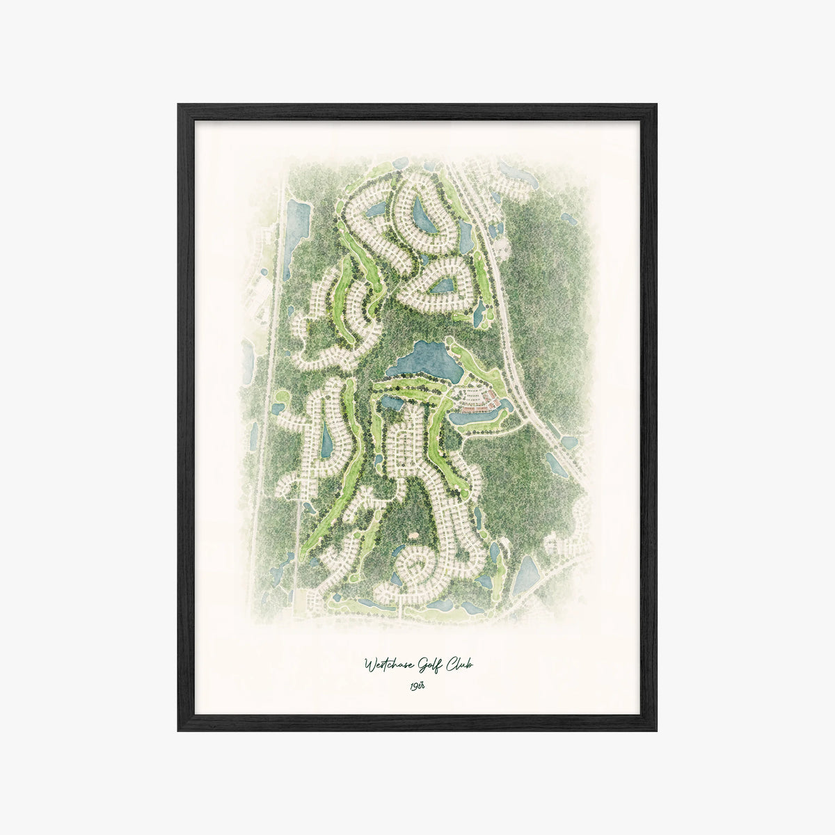 Westchase Golf Club black frame