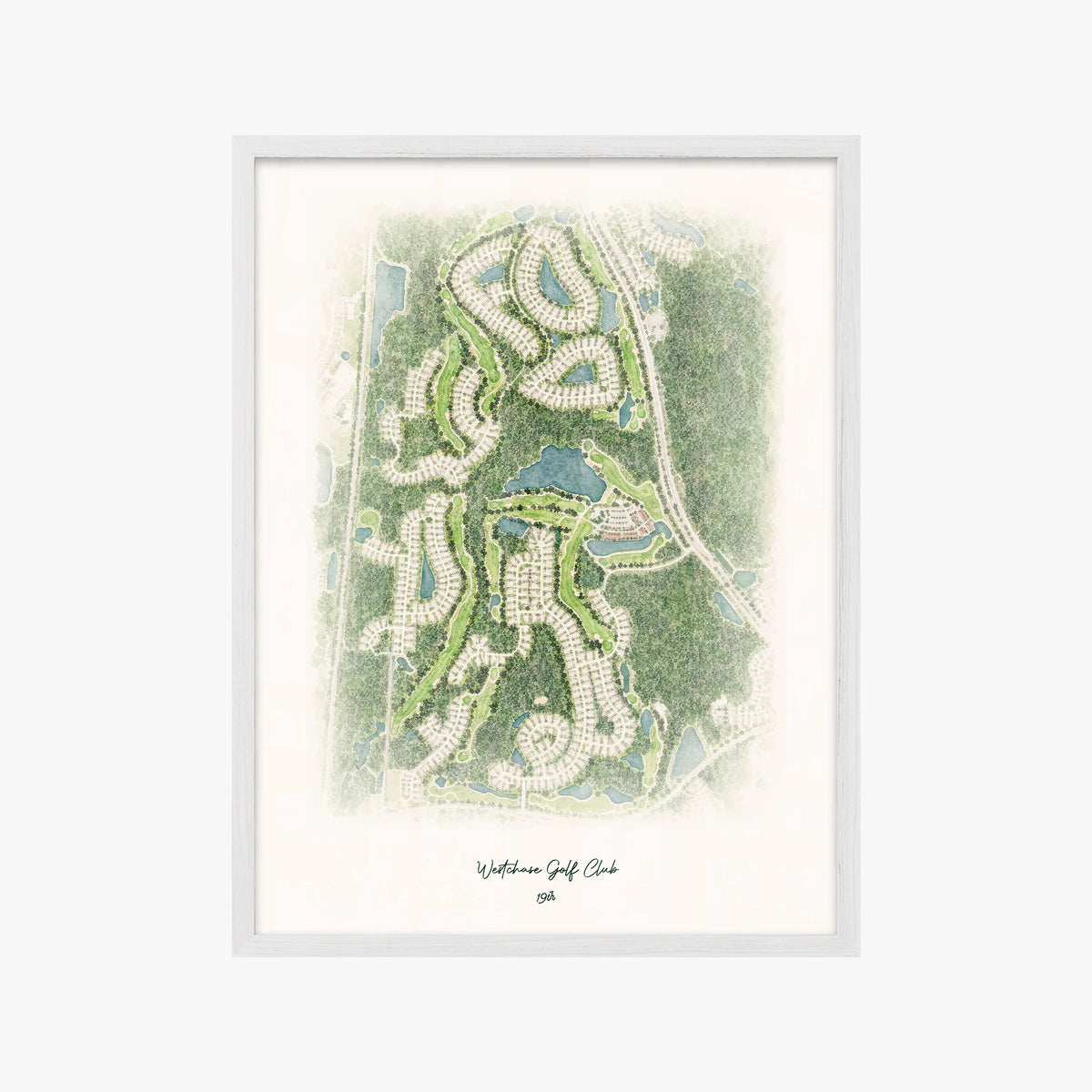 Westchase Golf Club white frame