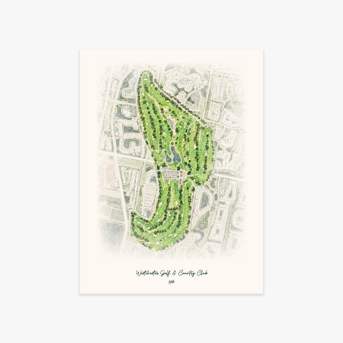 Westchester Golf & Country Club printed artwork