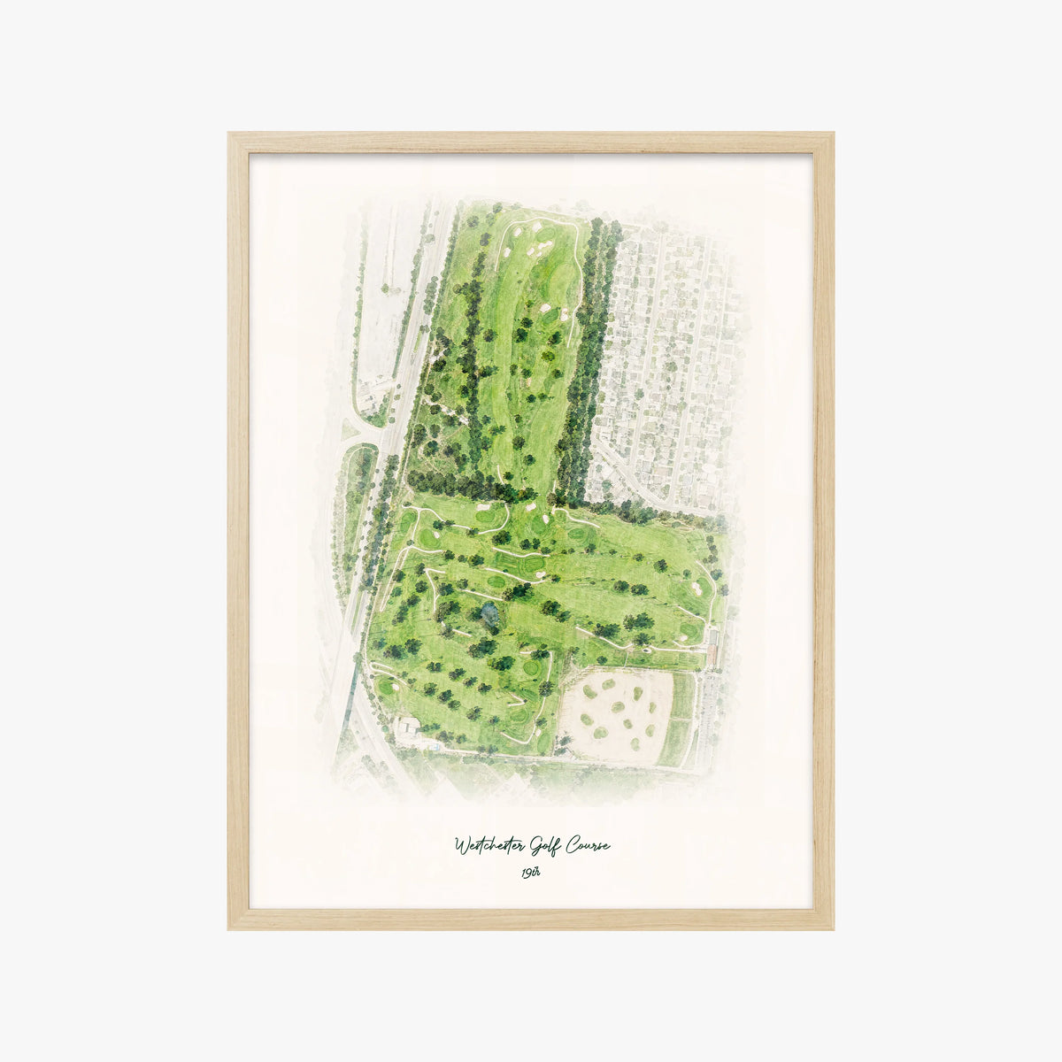 Westchester Golf Course wood frame