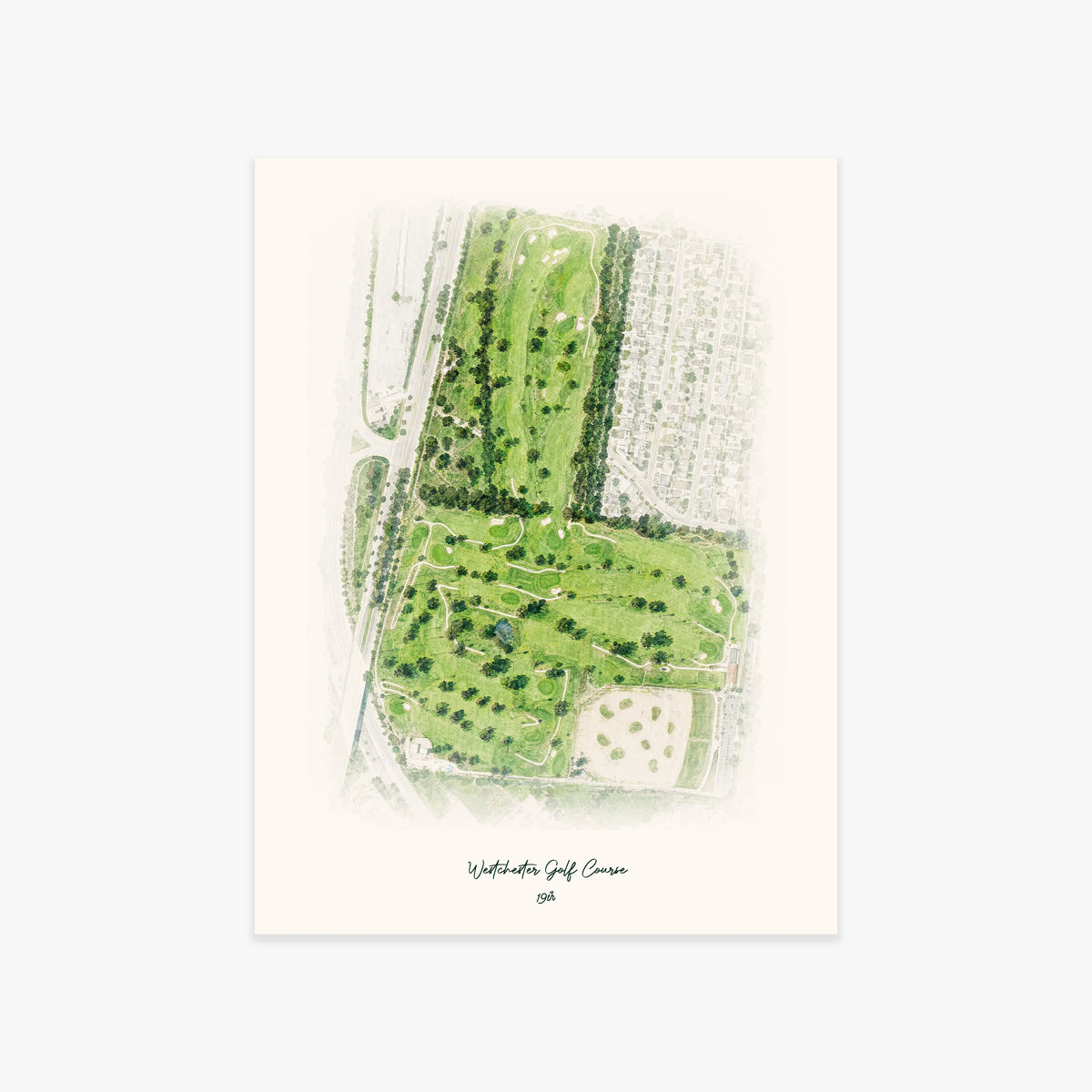 Westchester Golf Course printed artwork