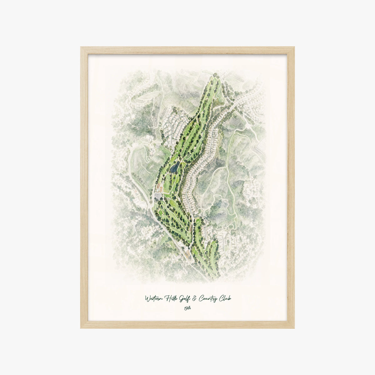 Western Hills Golf & Country Club wood frame