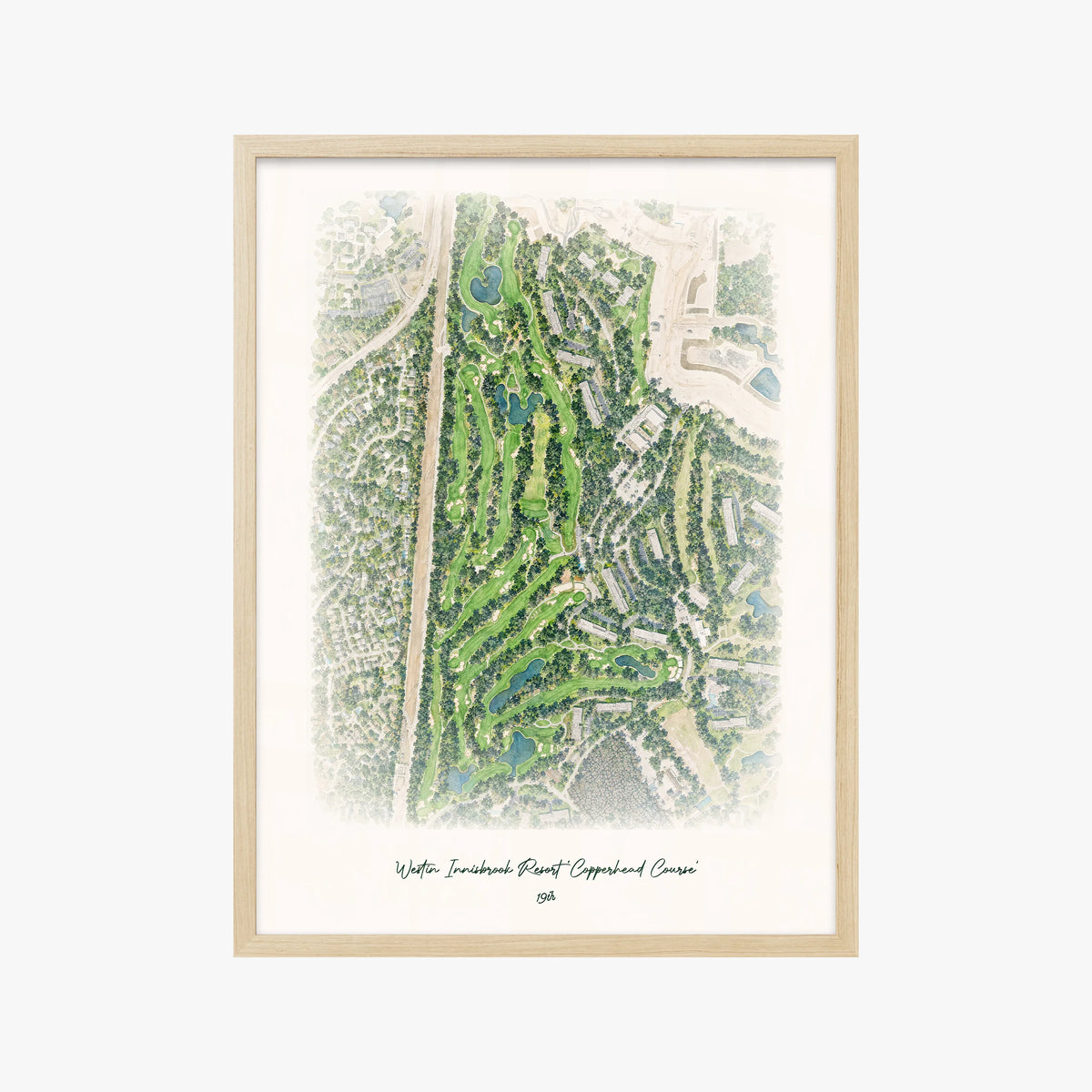 Westin Innisbrook Resort 'Copperhead Course' wood frame