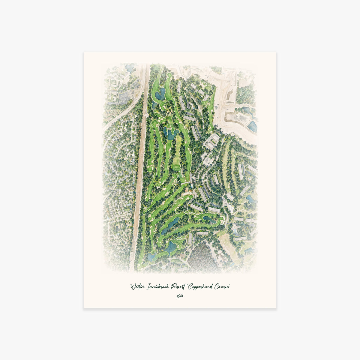 Westin Innisbrook Resort 'Copperhead Course' printed artwork