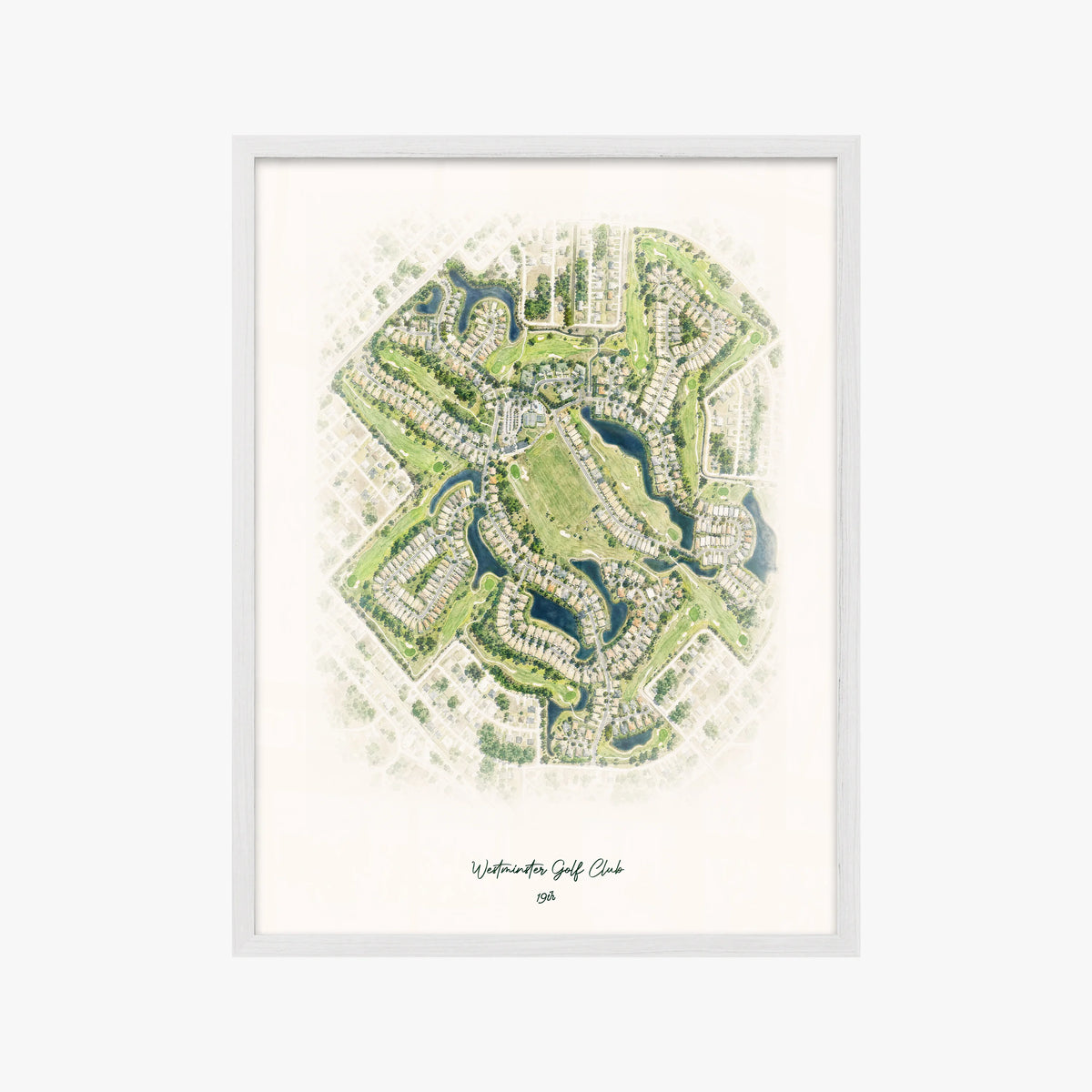Westminster Golf Club white frame