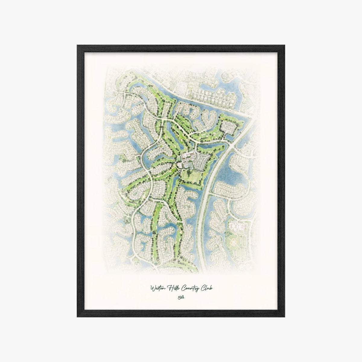 Weston Hills Country Club black frame
