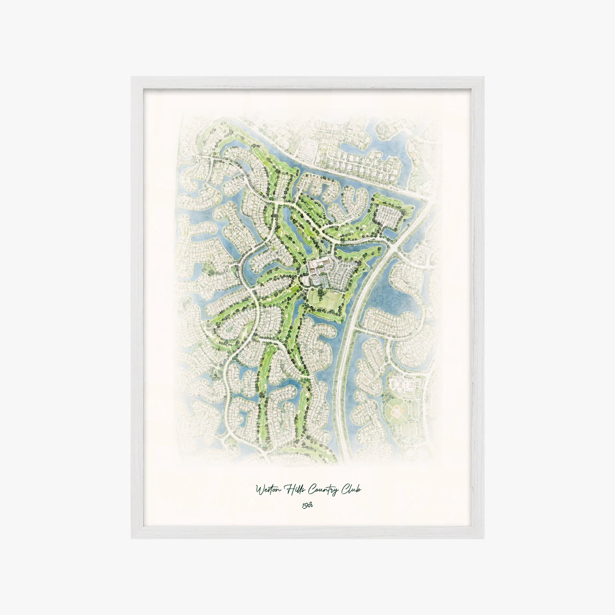 Weston Hills Country Club white frame