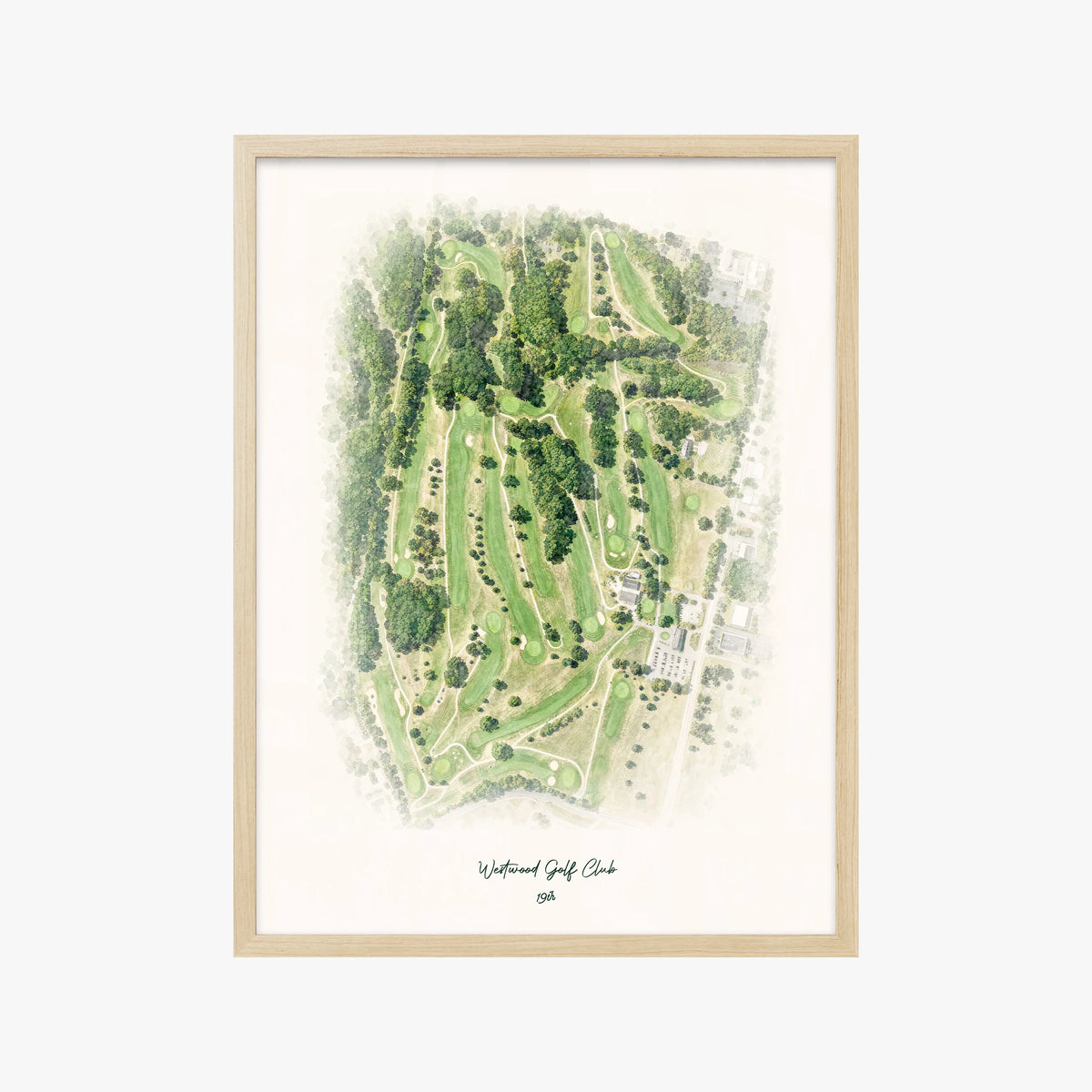Westwood Golf Club wood frame