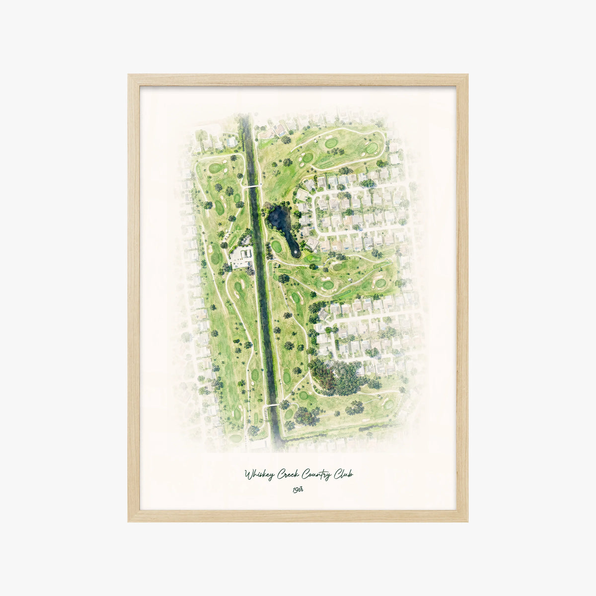 Whiskey Creek Country Club wood frame