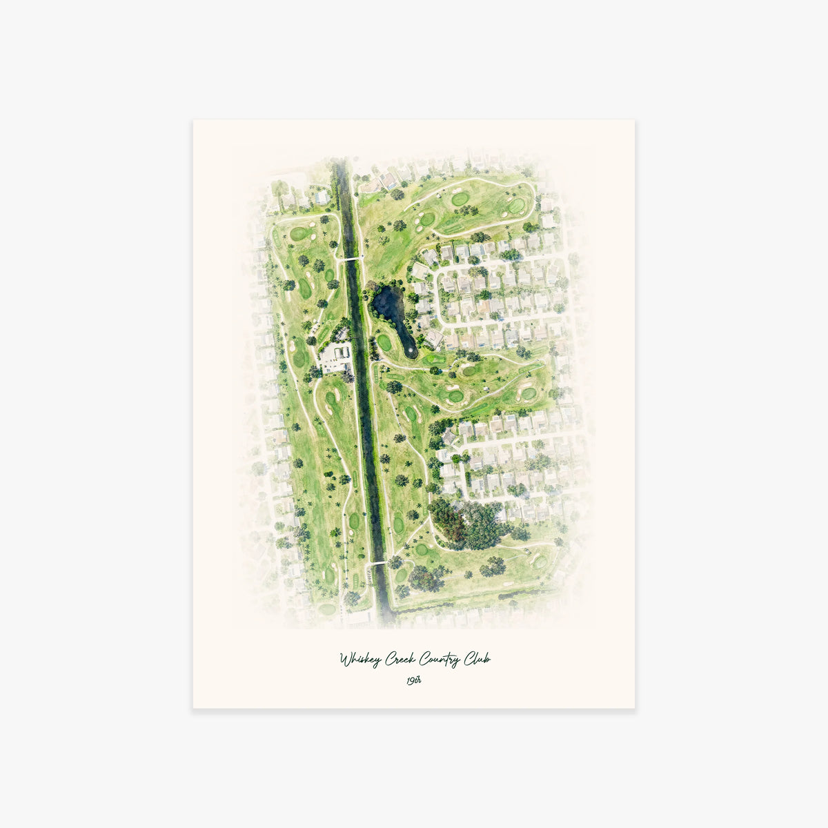 Whiskey Creek Country Club printed artwork