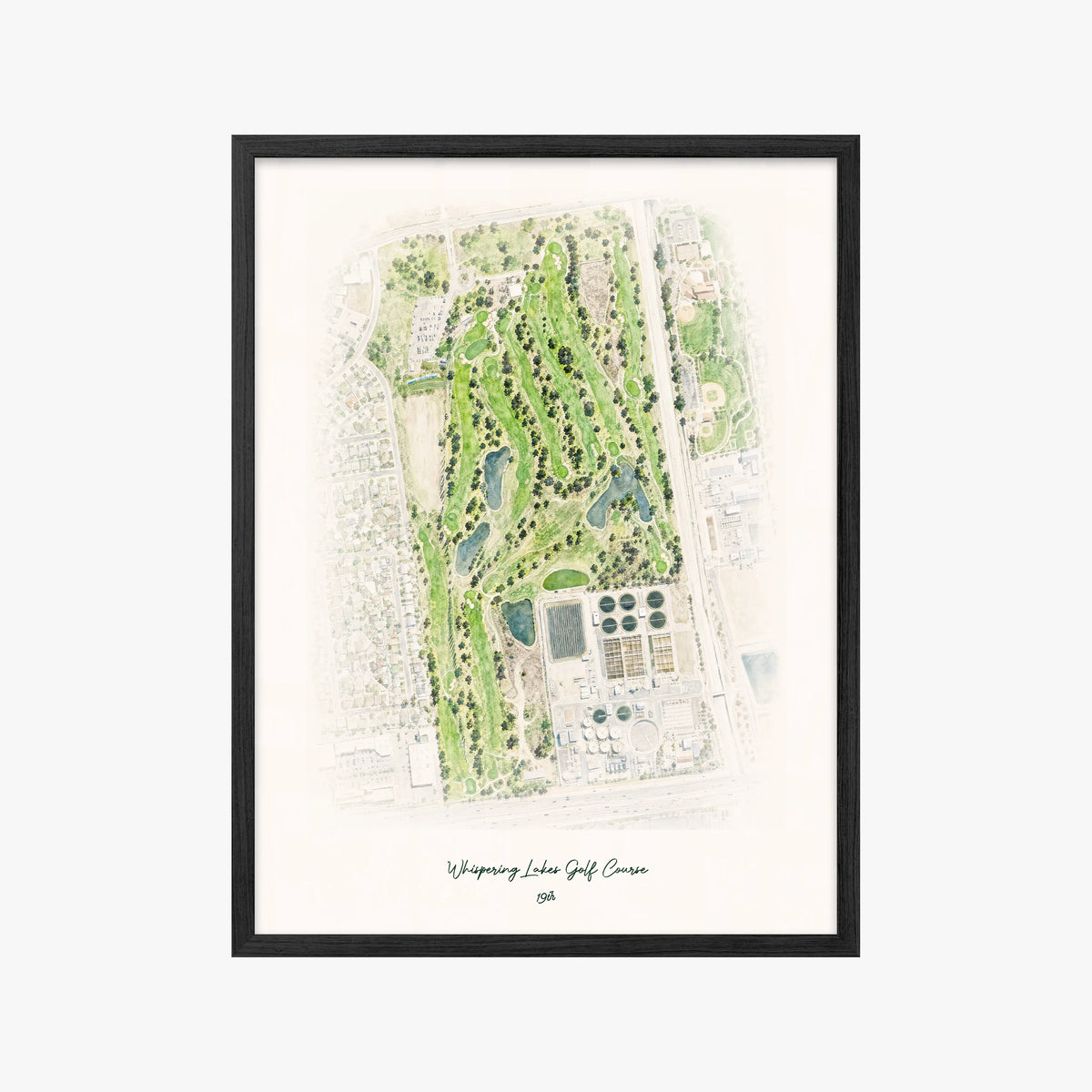 Whispering Lakes Golf Course black frame