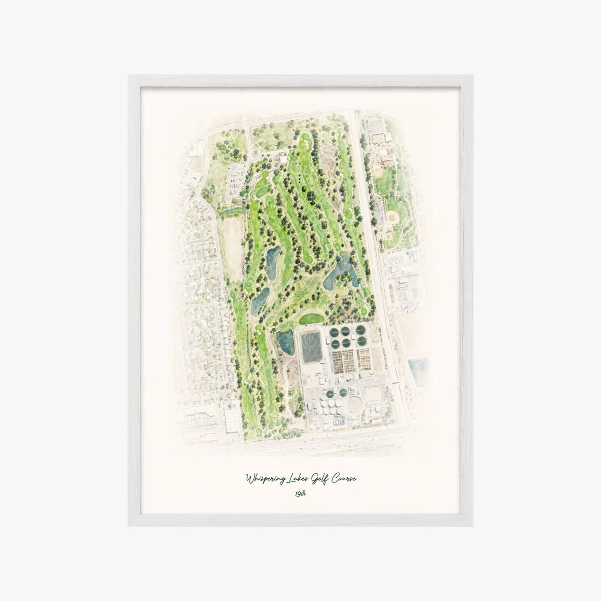 Whispering Lakes Golf Course white frame