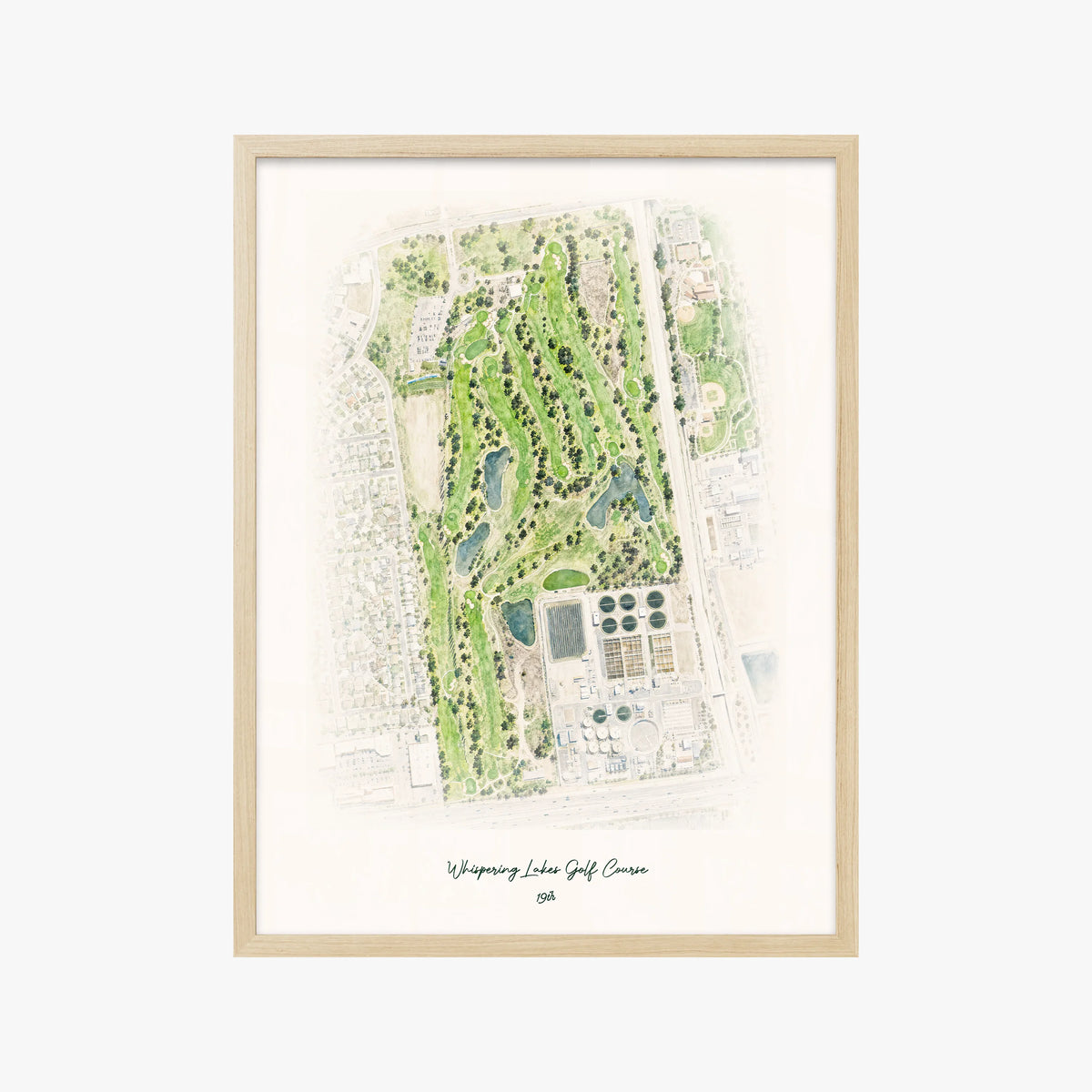 Whispering Lakes Golf Course wood frame