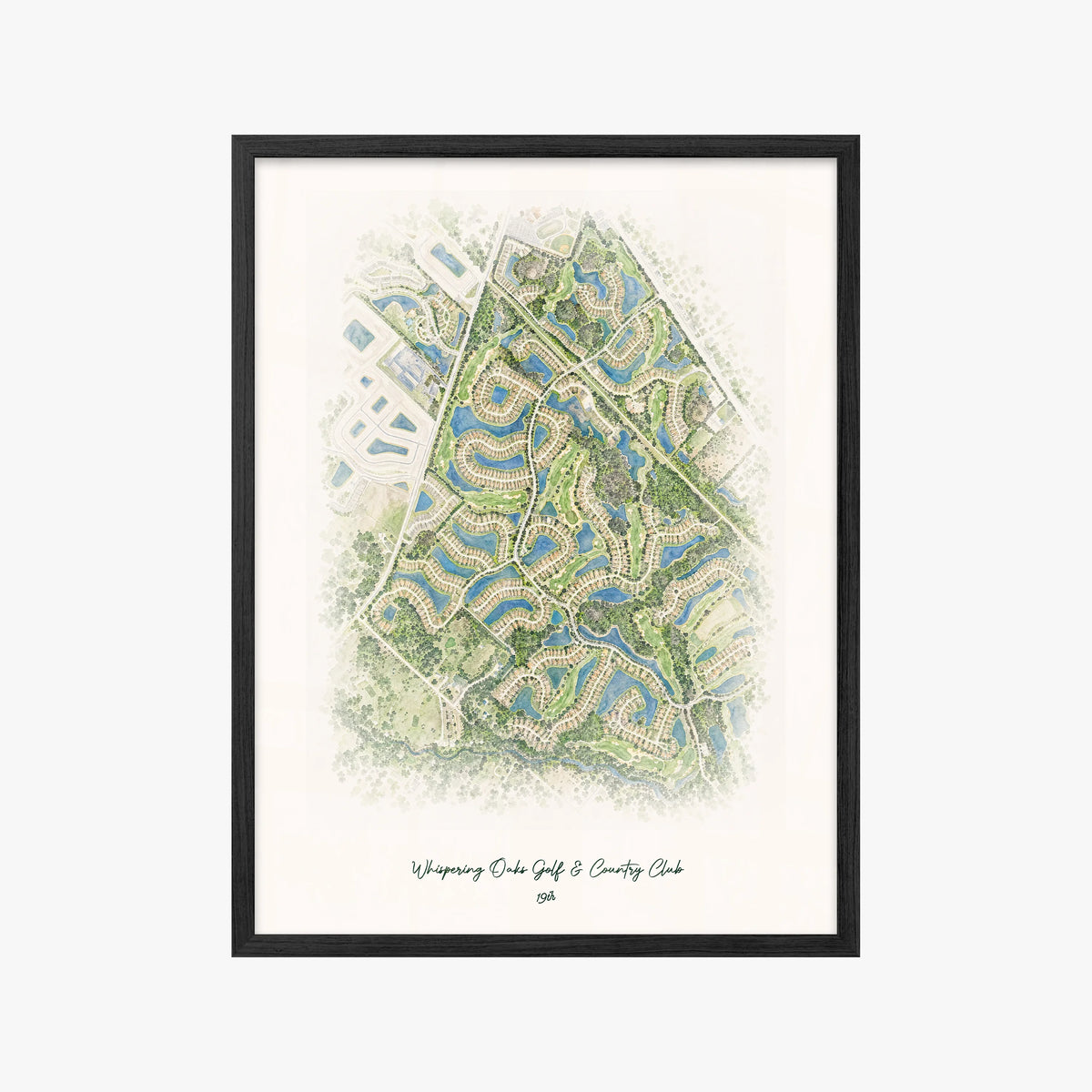 Whispering Oaks Golf & Country Club black frame