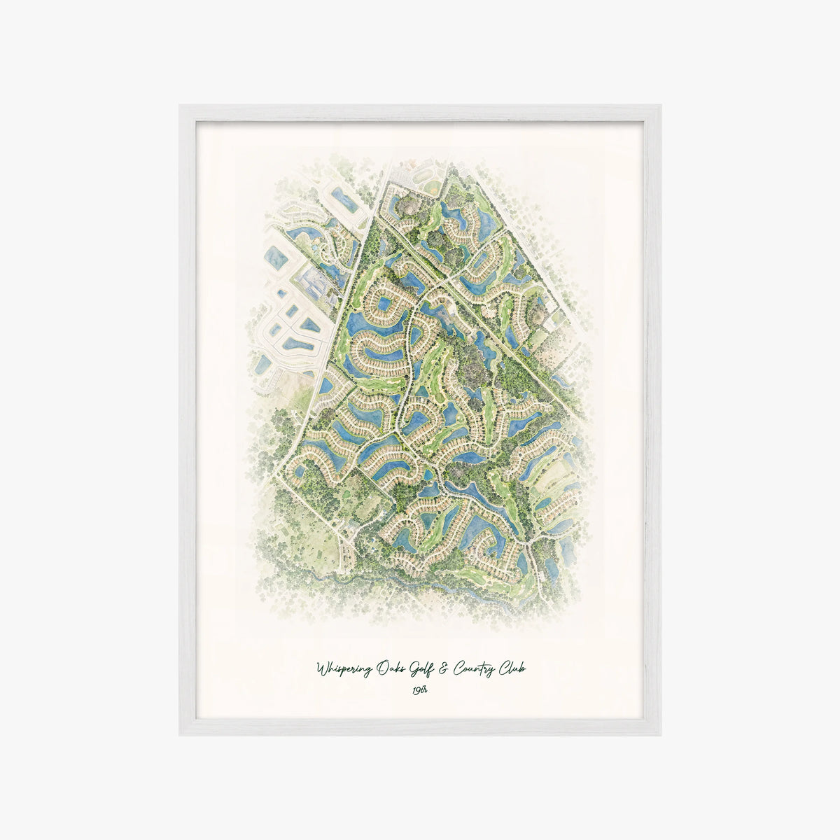 Whispering Oaks Golf & Country Club white frame